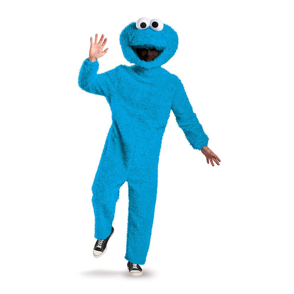 super monsters halloween costumes Disguise Full Plush Cookie Monster Prestige Adult Costume