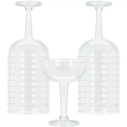 
Plastic Champagne Glasses, Hi. Ct. Clear
