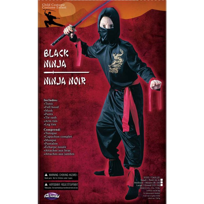 Black Ninja - Child Costume