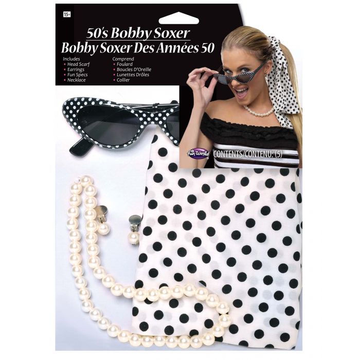 Women's 50s Bobby Soxer Costume Kit