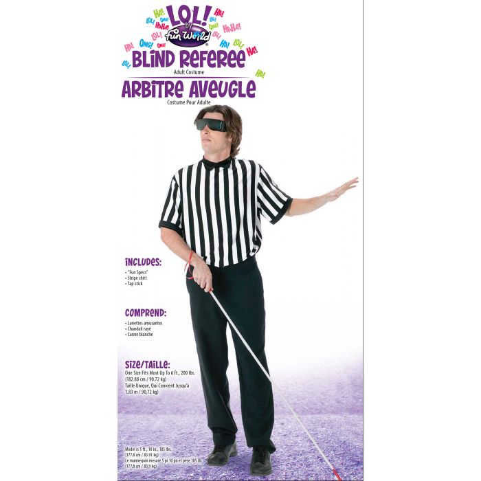 Blind Referee - Adult Costume Kit