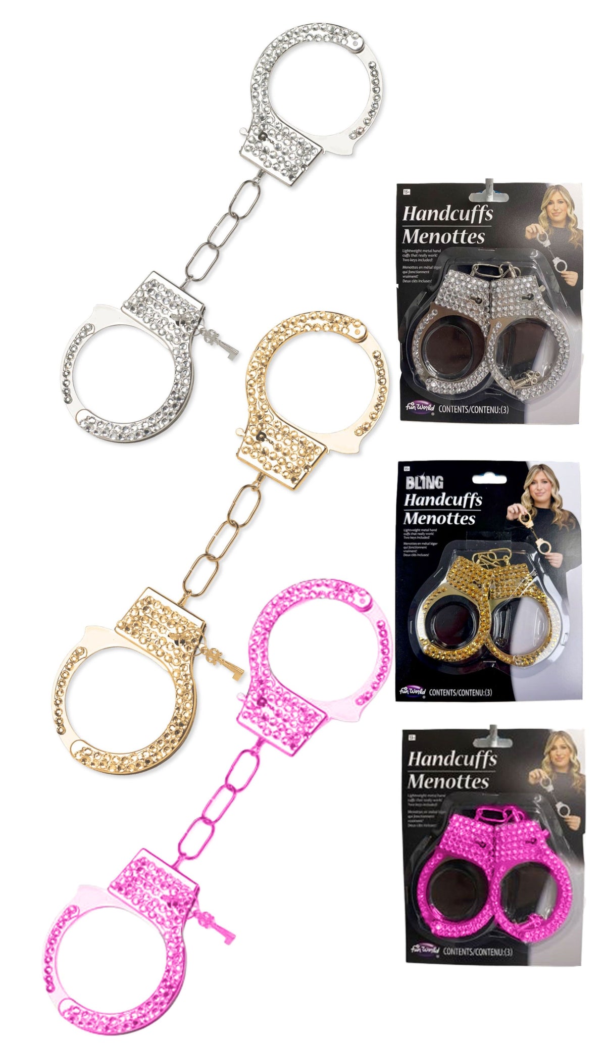 Rhinestone Handcuffs Assortment