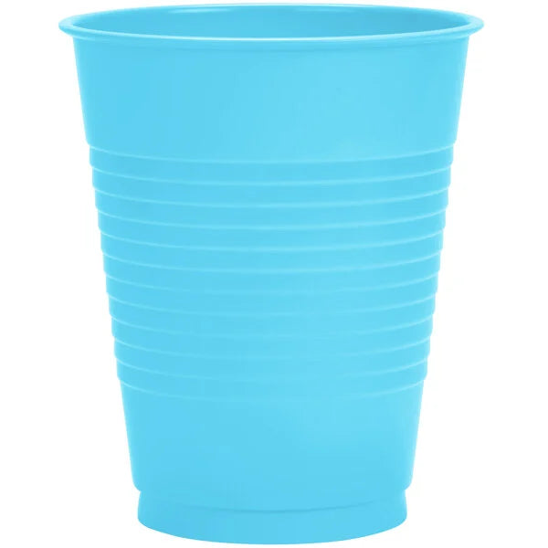 20 ct. 16oz. Plastic Cups - Bermuda Blue