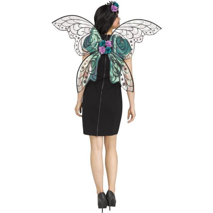 Fantasy Fairy Sparkle Wings - Black/Purple