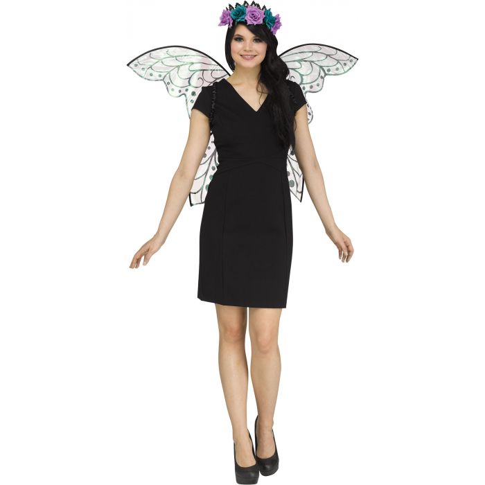Fantasy Fairy Sparkle Wings - Black/Purple