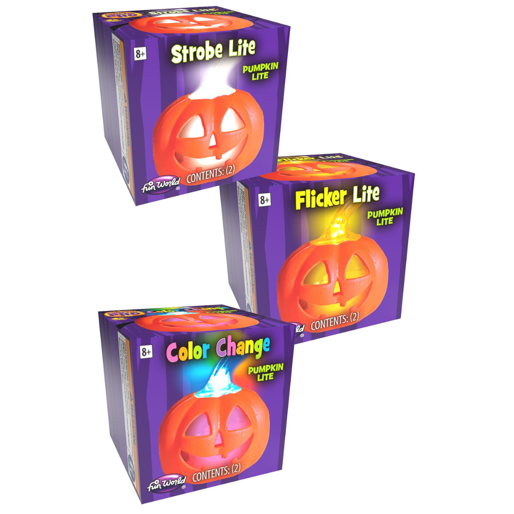 Assorted Pumpkin Lights Try Me PDQ