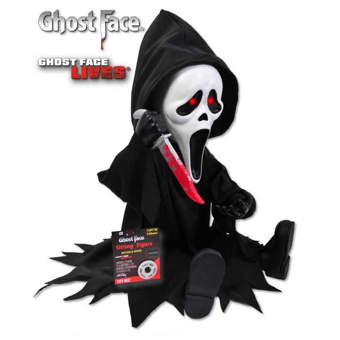 11" Ghost Face® LU Animated Sitting Figure