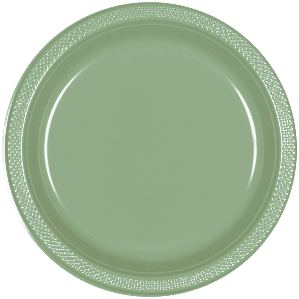 10.25" Plastic Plate 20 Ct - Jade
