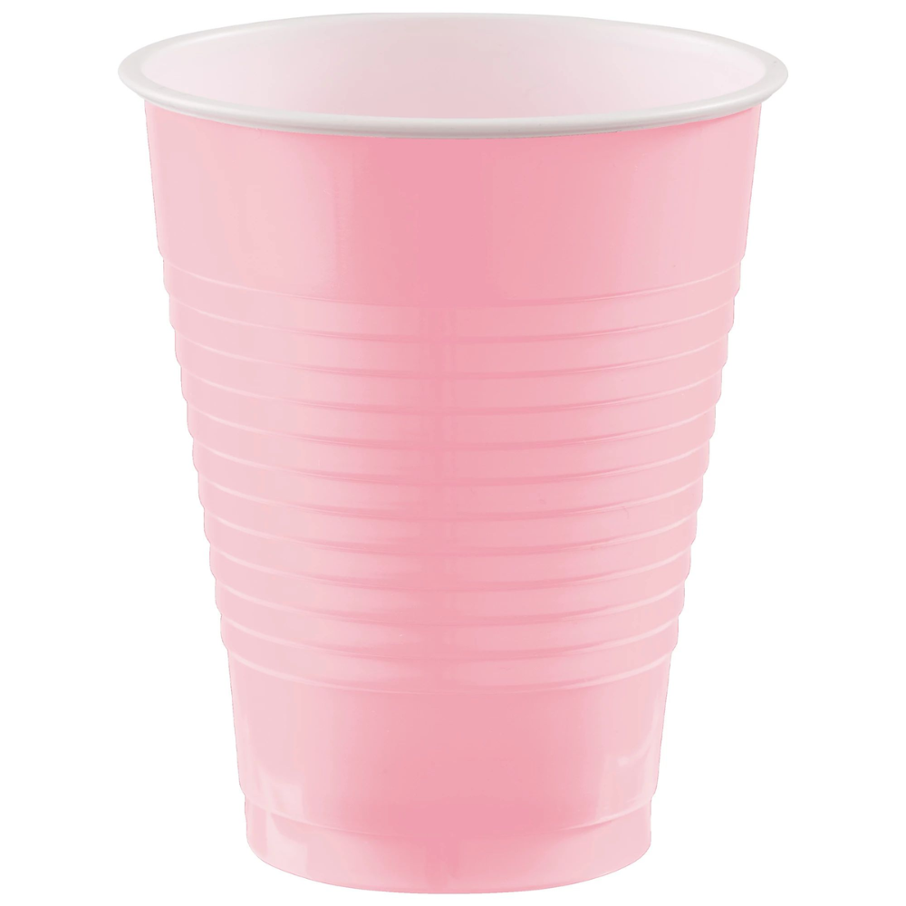18 oz. Plastic Cups - 50 Ct - Rose