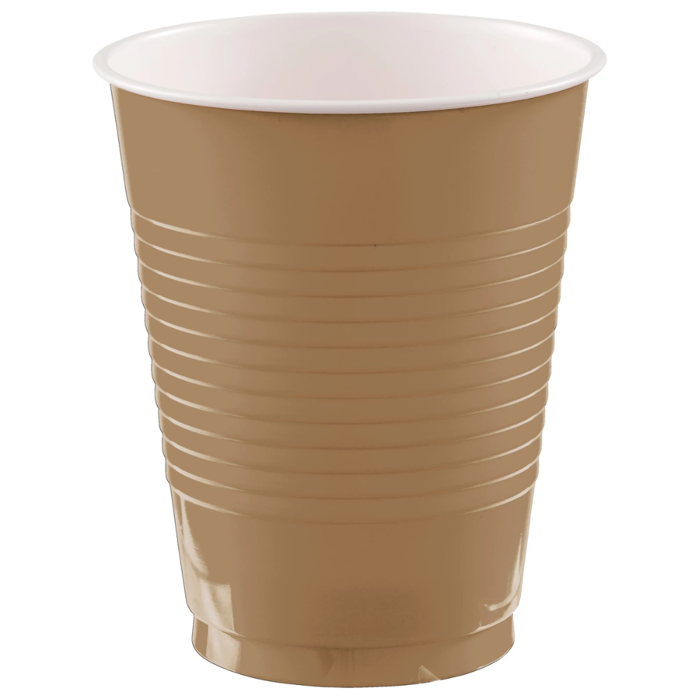 18 oz. Plastic Cups - 50 Ct - Taupe