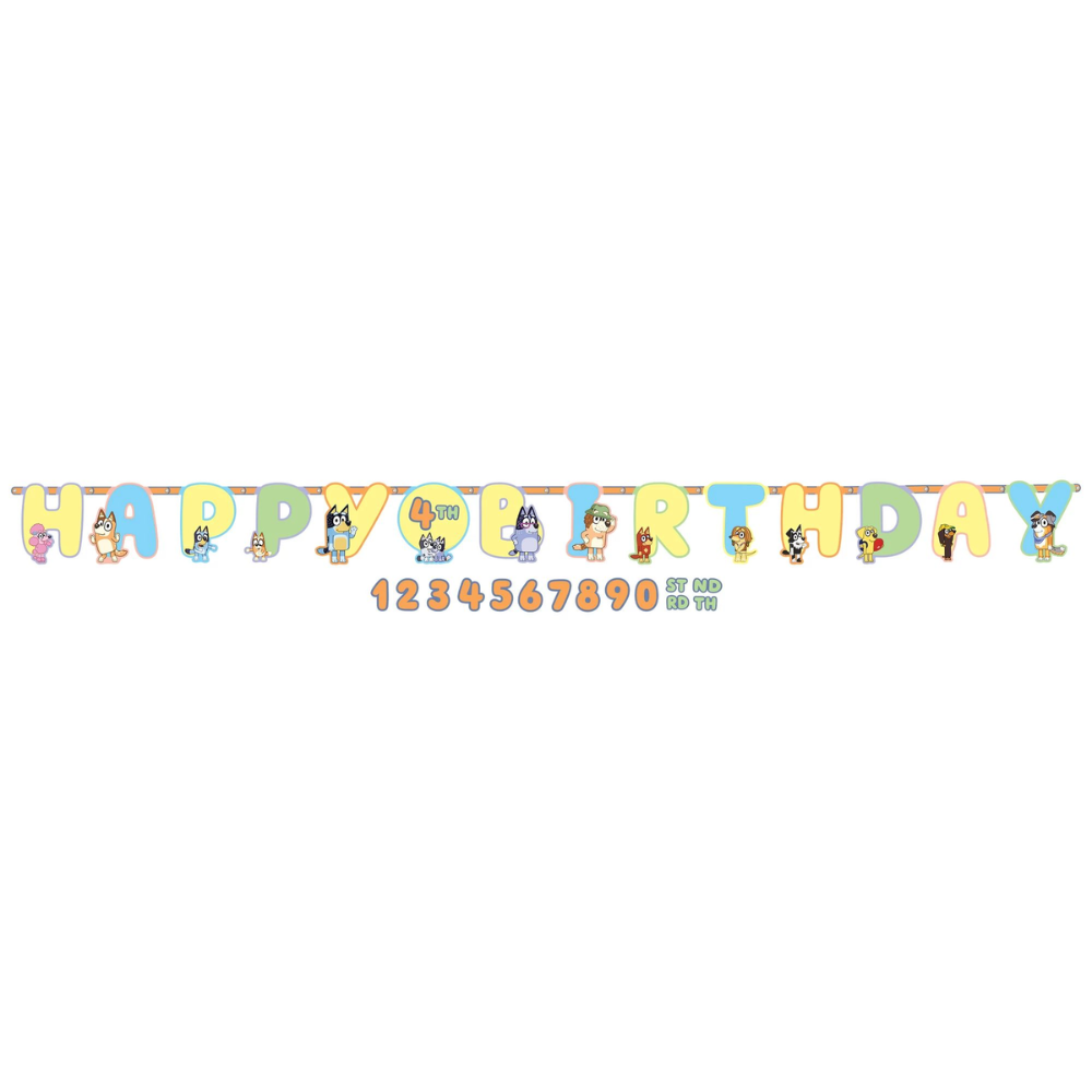 Bluey Jumbo Add an Age Letter Banner
