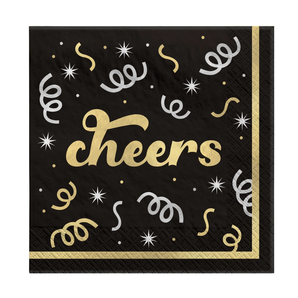 Midnight Cheers Beverage Napkins