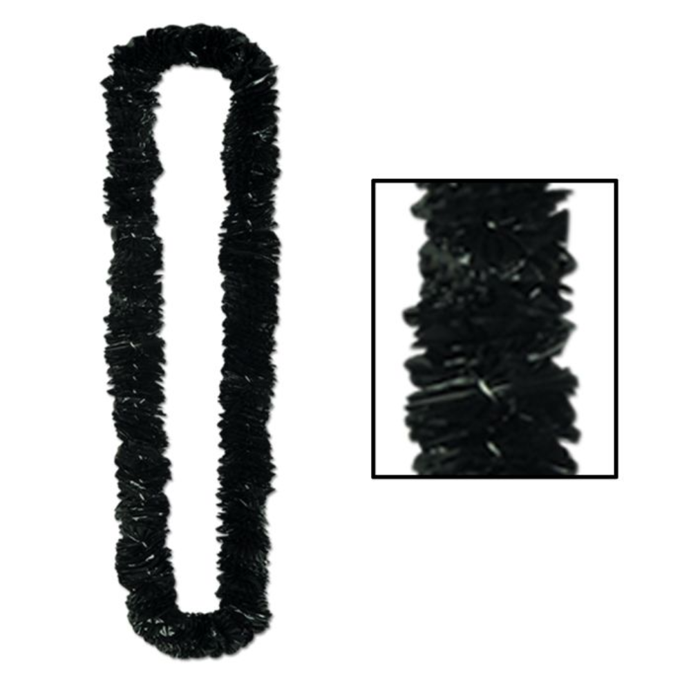 Soft-Twist Poly Leis - Black