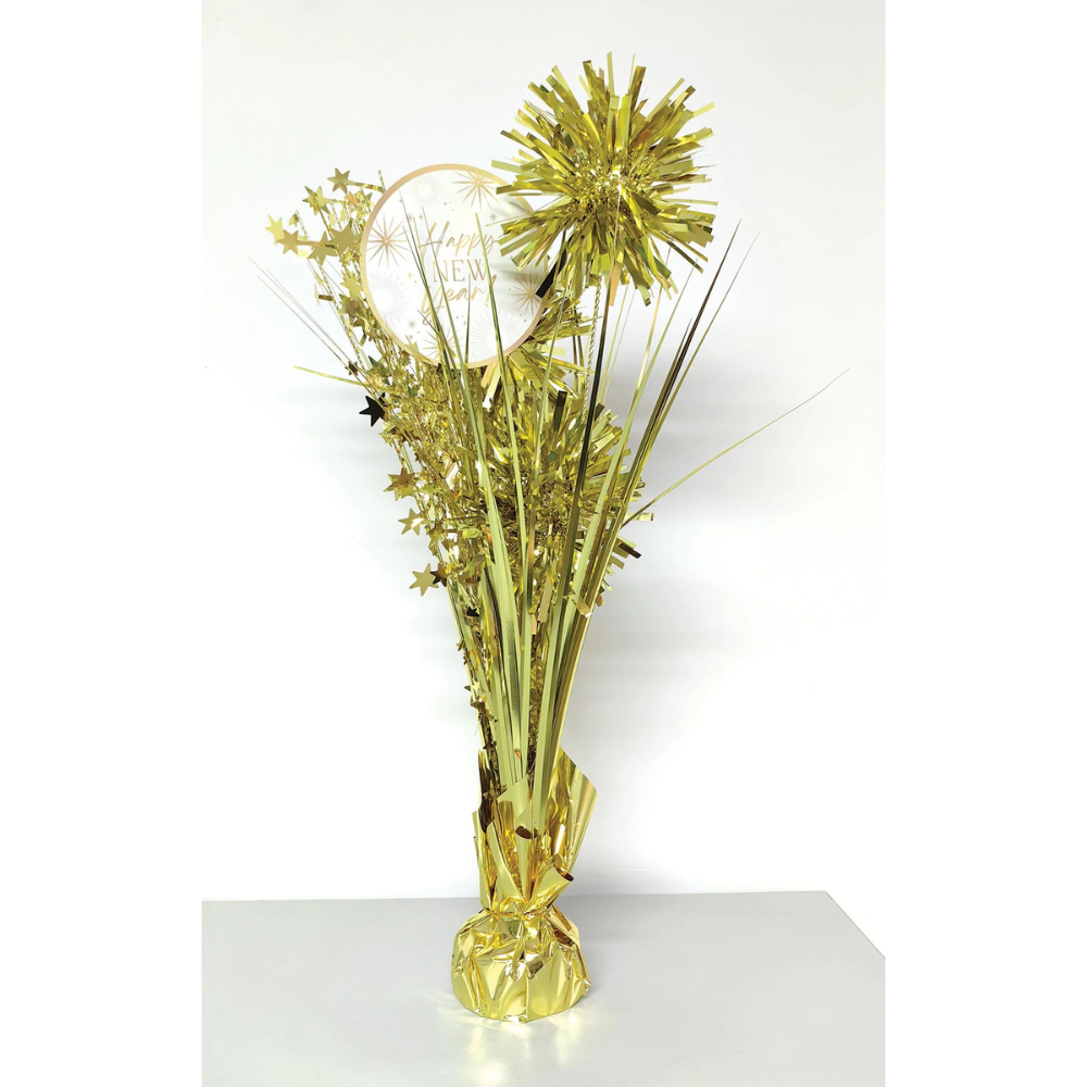 Golden Soire Tinsel Burst Centerpiece