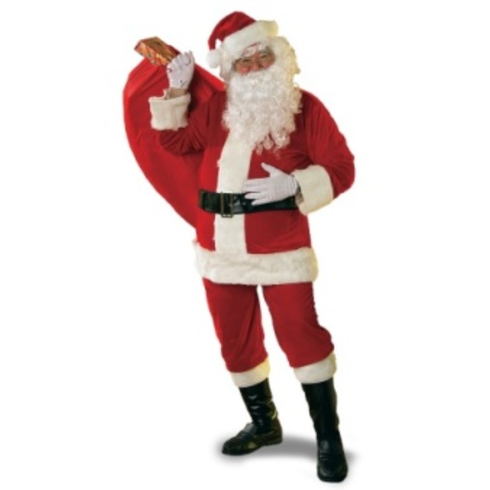 Velour Santa Costume - XX-Large