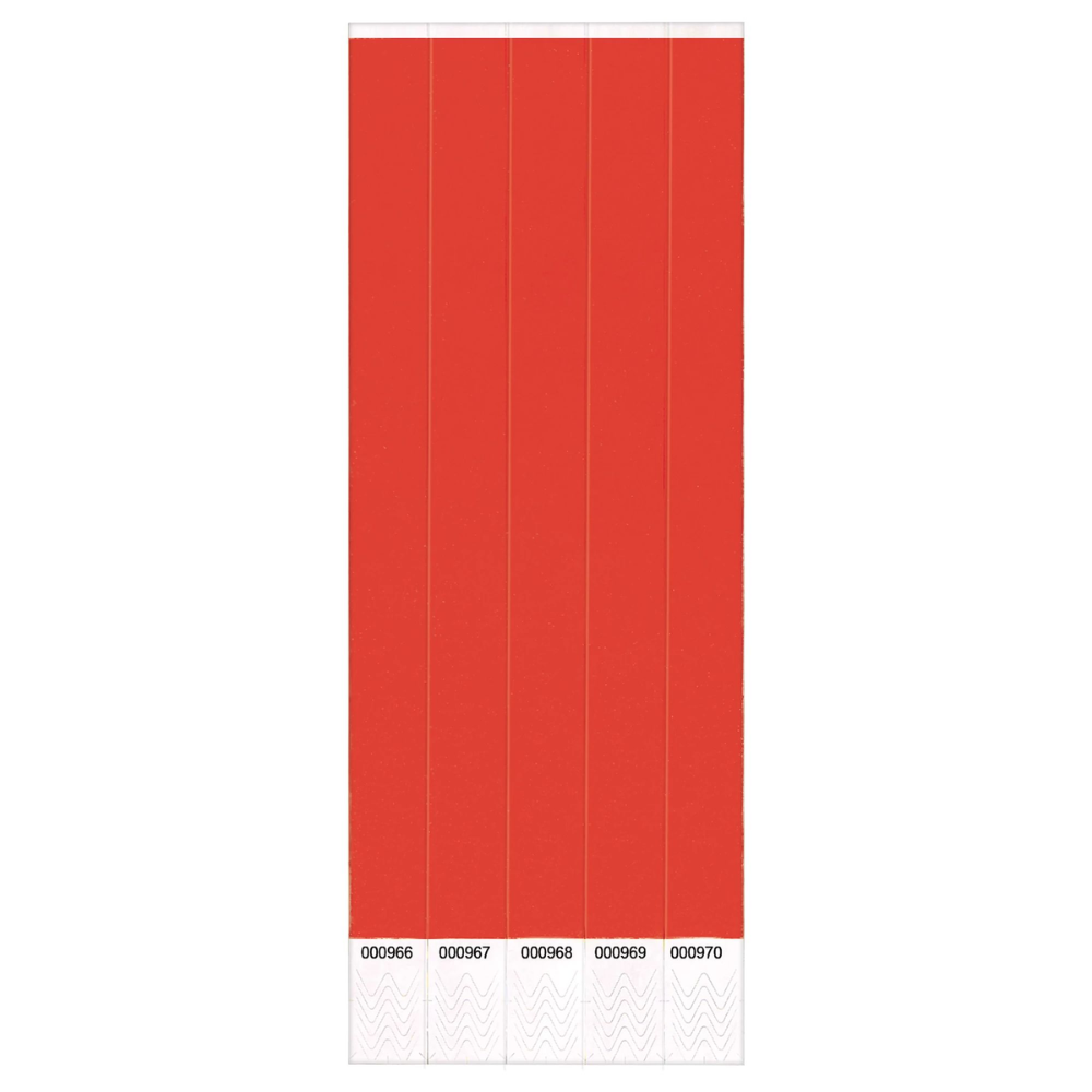 100 ct. Solid Red Wristbands