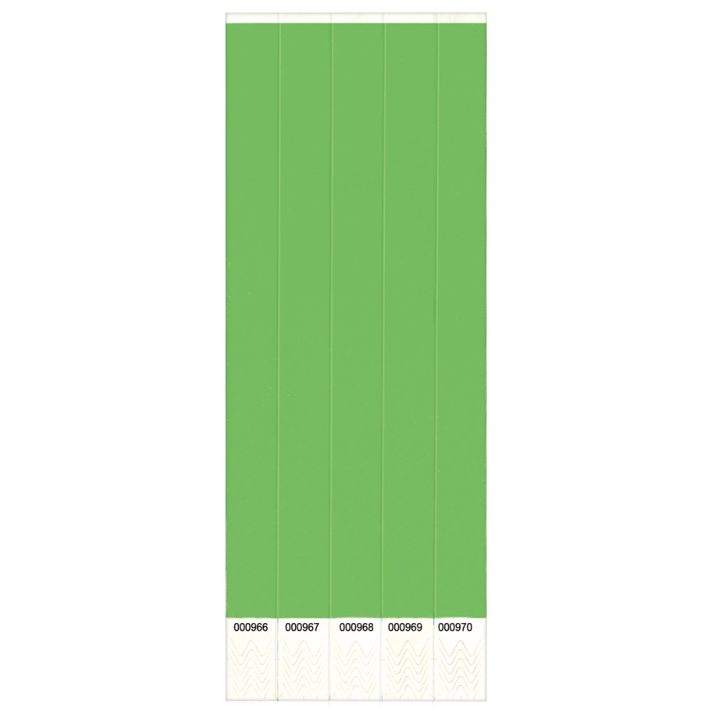 250 ct. Solid Green Wristbands