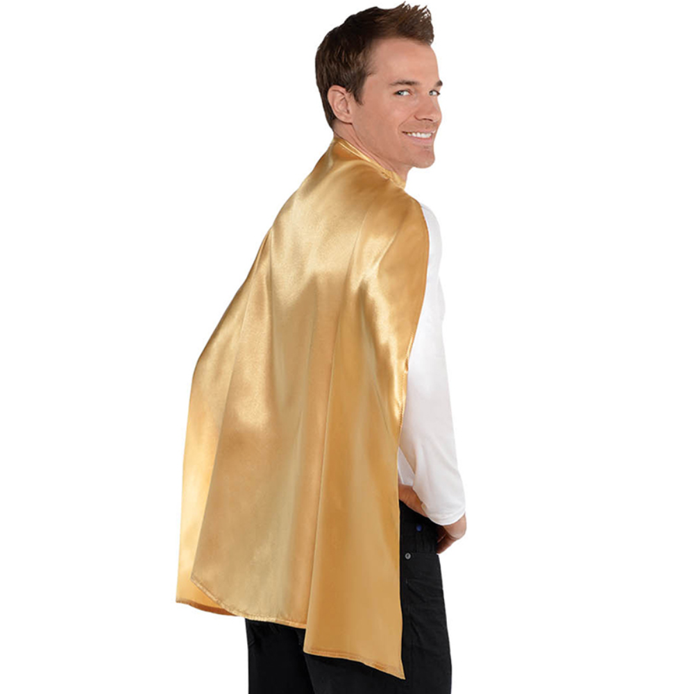 Gold Cape Costumes for Kids and Adults - One Size Fits Most
