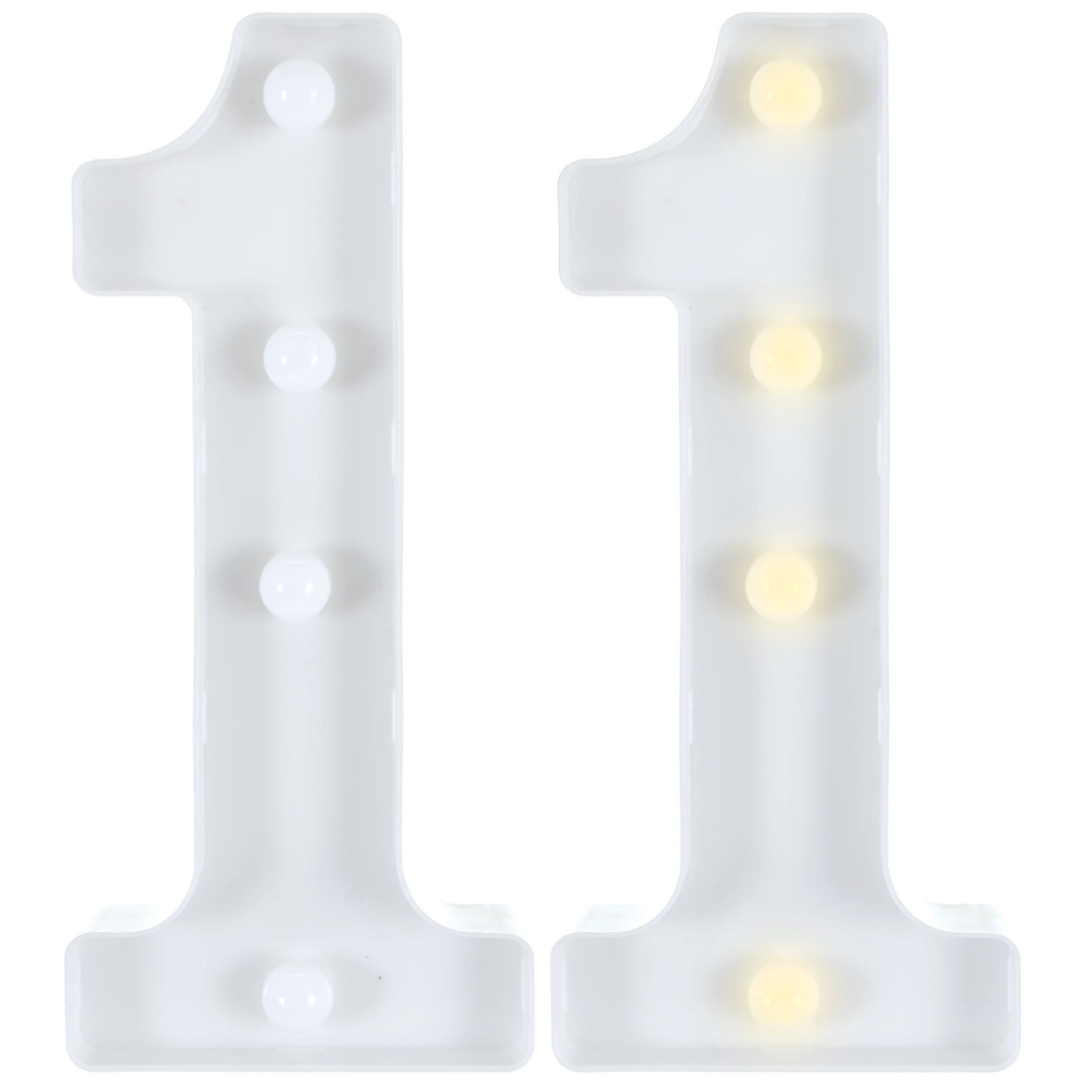 Light-Up Standing Number