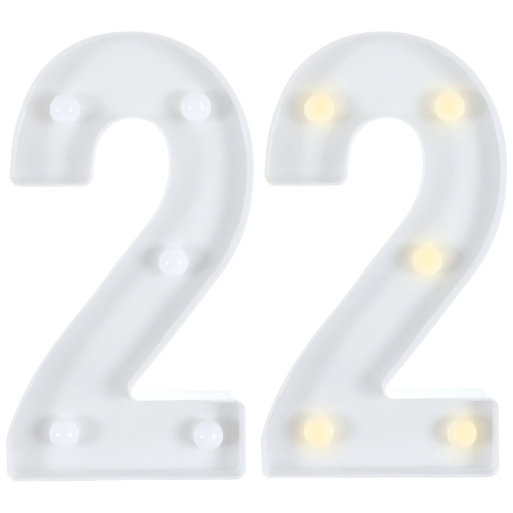 Light-Up Standing Number