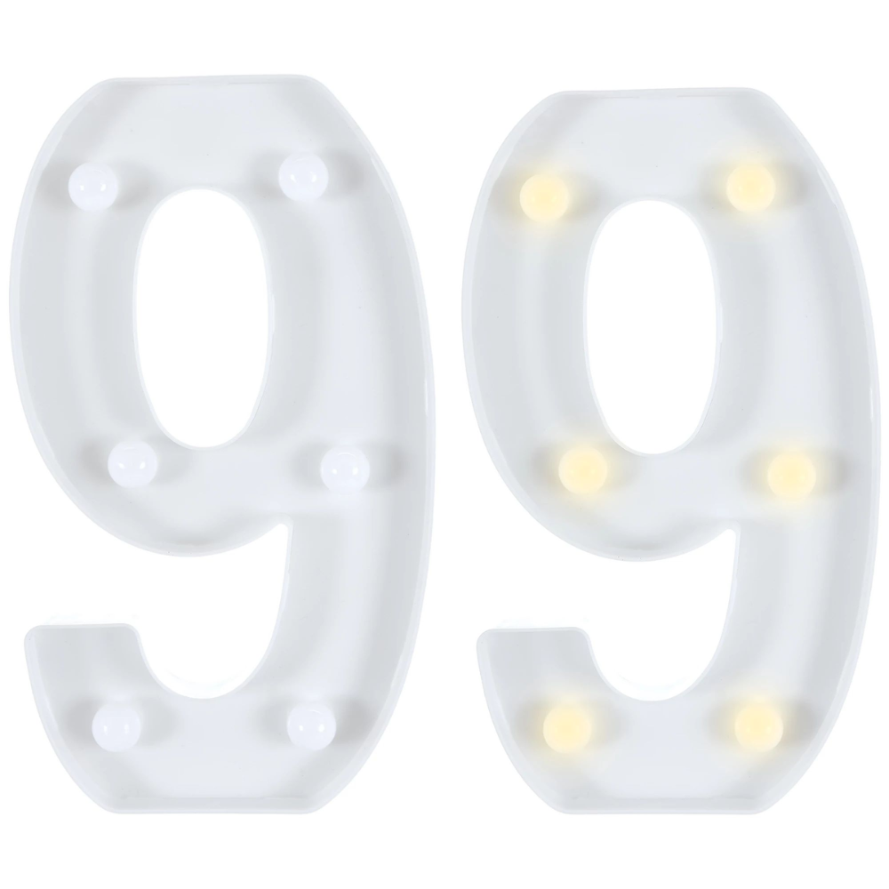 Light-Up Standing Number