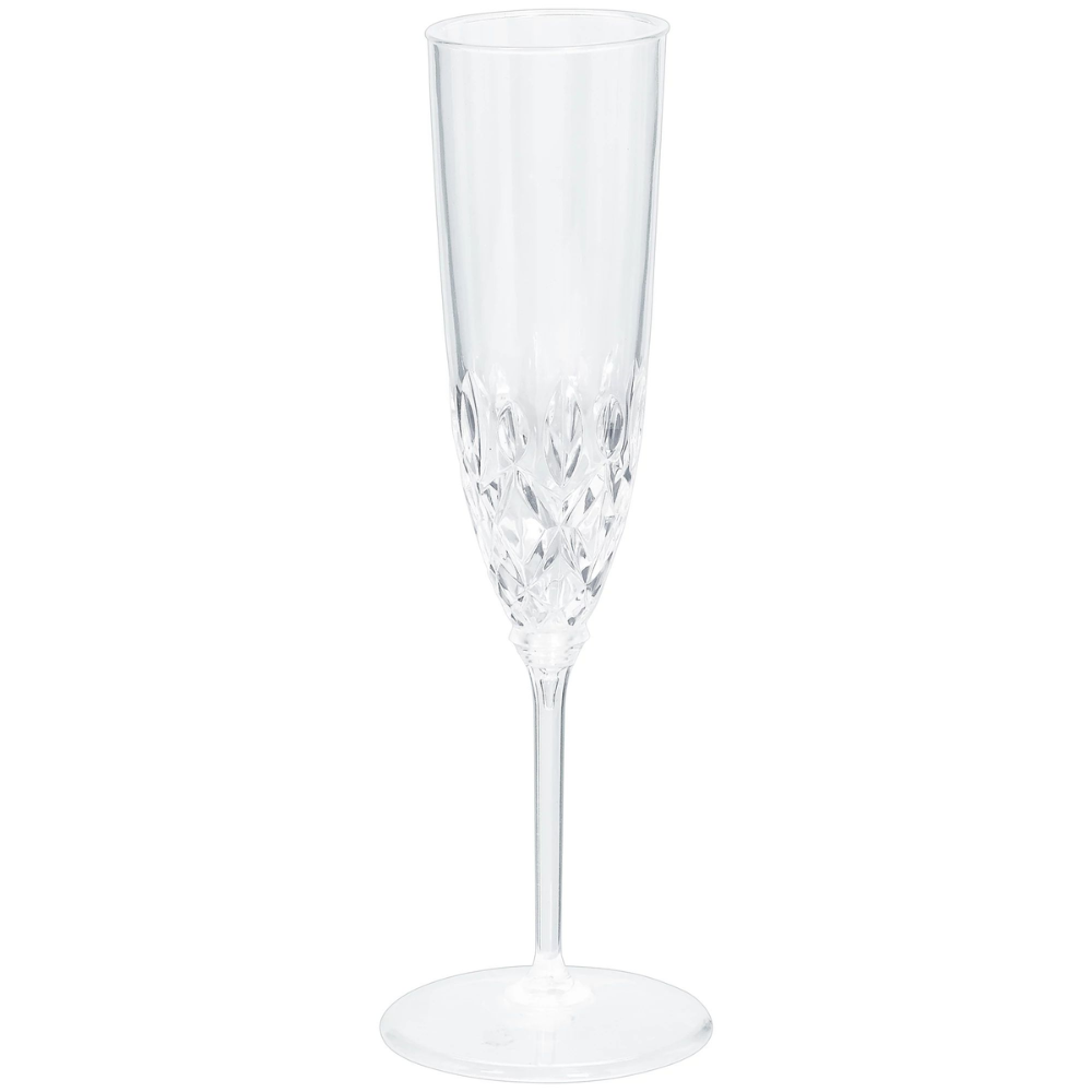 Premium Crystal Look Champagne Flute - Clear