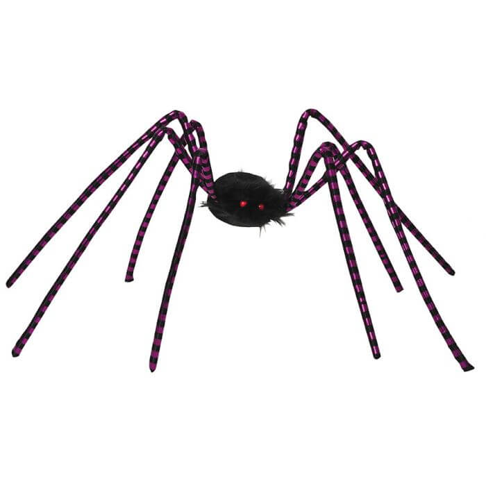 Metallic Stripe Spider 50in Purple