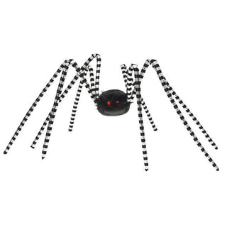 Metallic Stripe Spider 50 in. Silver