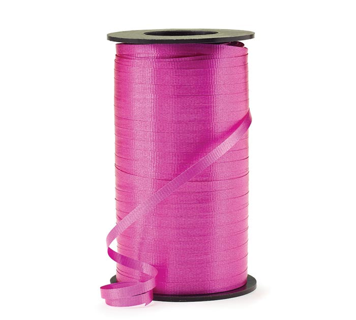 Hot Pink Crimped Curling Ribbon