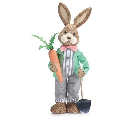 Standing Boy Bunny with Carrot / Shovel
