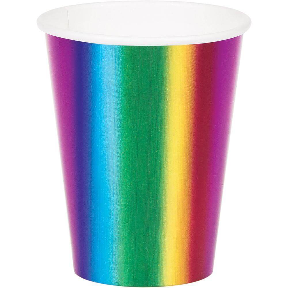 Metallic Rainbow Hot/Cold 9oz Cups