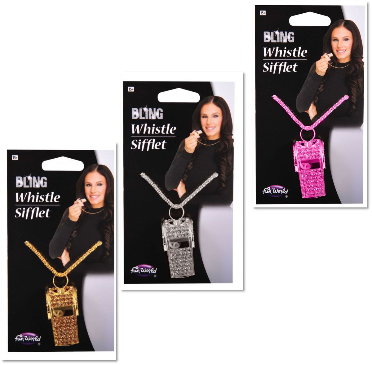 Bling Police Whistle Assortment