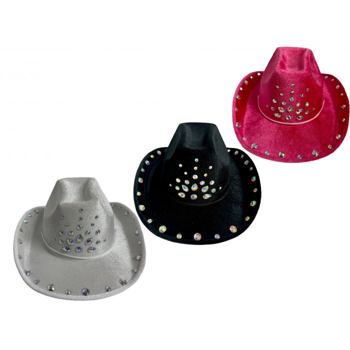 Velour Cowgirl Hat