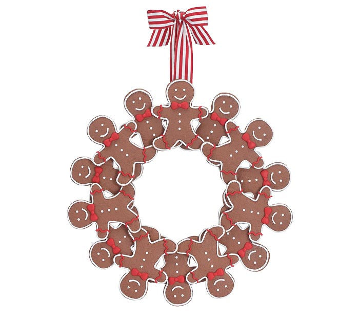 GINGERBREAD CLAY DOUGH WREATH