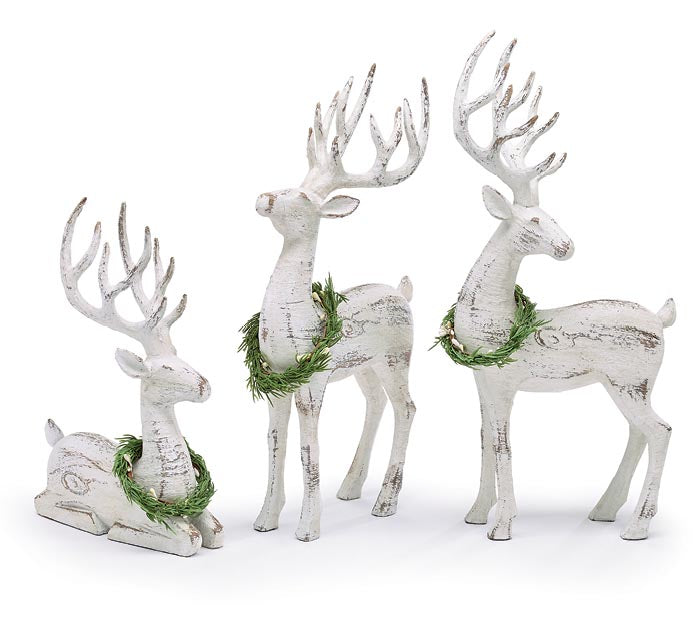 Whitewashed Deer Décor -SOLD INDIVIDUALLY-
