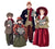 LARGE STANDING HOLIDAY CAROLER FAMILY