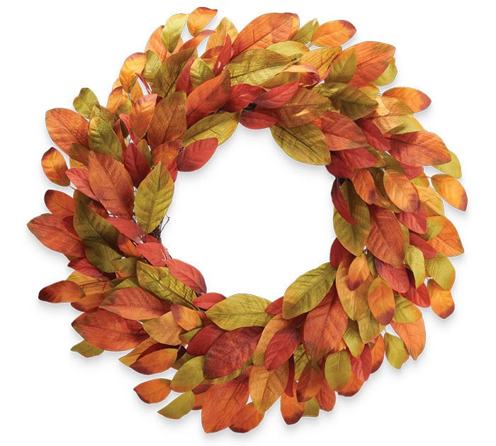 24" Fall Leaves Wreath
