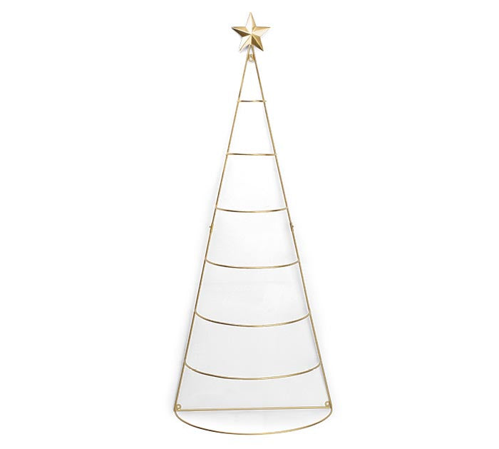 LARGE IRON HANGING ORNAMENT DISPLAY TREE