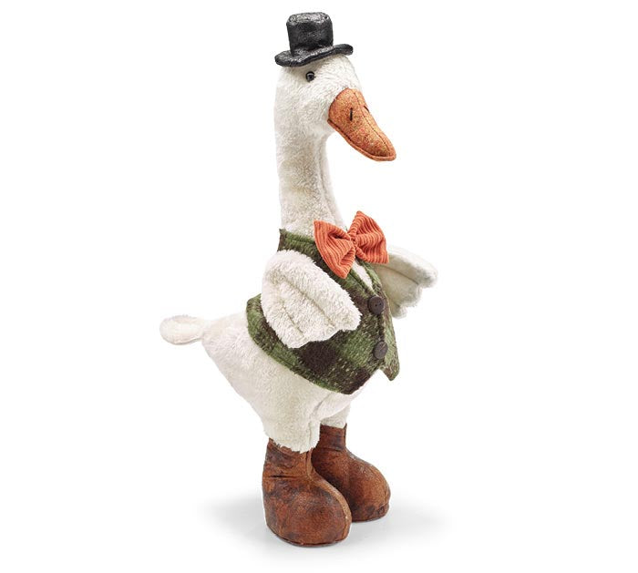 Decor Dressed Plush Goose