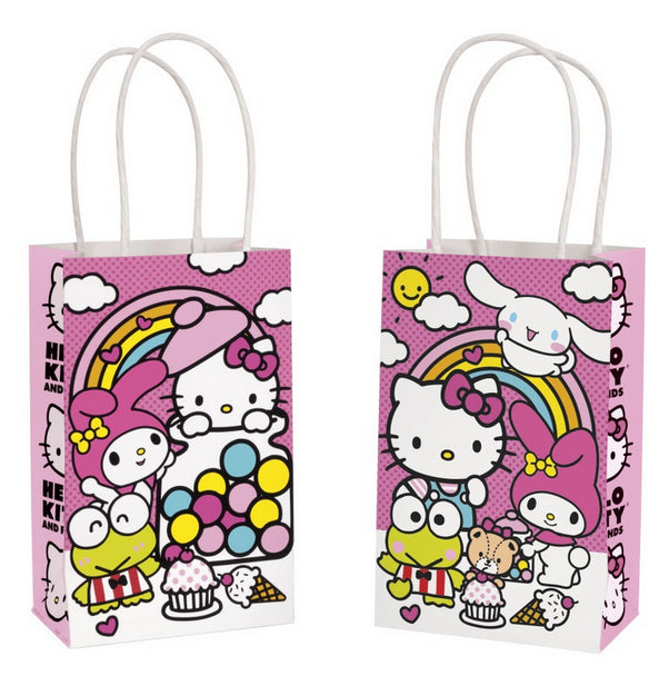 Hello Kitty & Friends Kraft Paper Favor Bags 8/CT