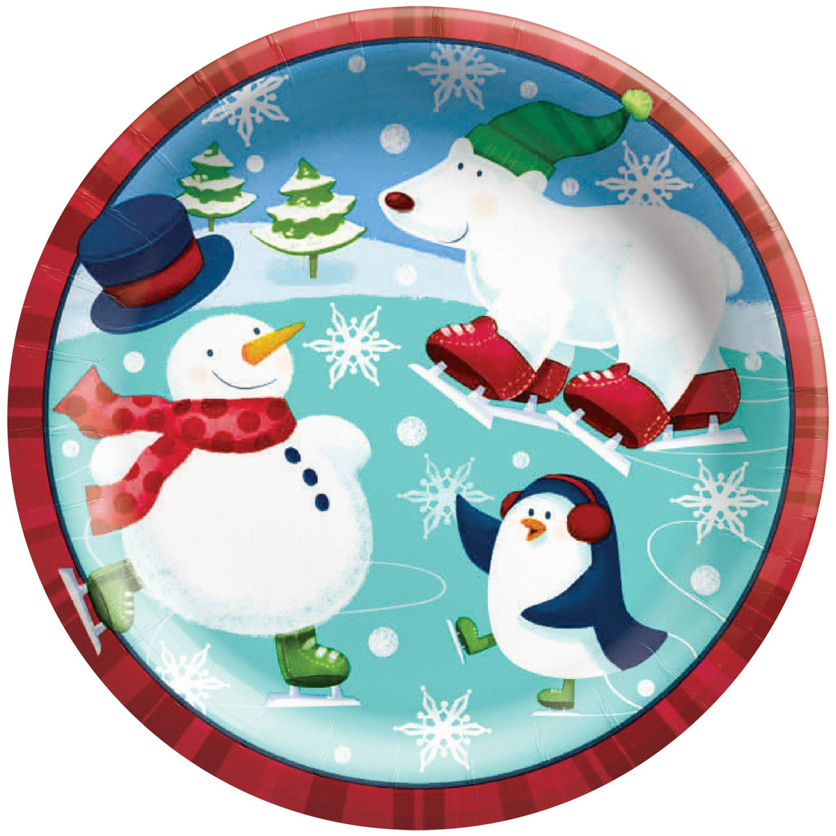 Holiday Fun Paper Dessert Plates