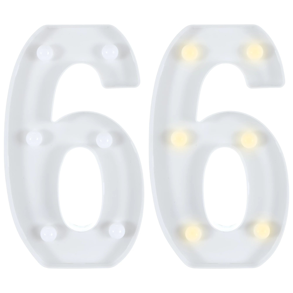 Light-Up Standing Number