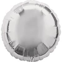18" Silver Round Balloon