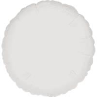 18" White Round Balloon