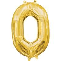 AIR ONLY - 16" Gold Number Balloon