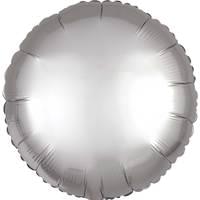 18" Matte Silver Round Balloon