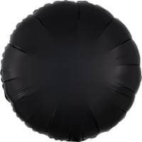 18" Matte Black Round Balloon