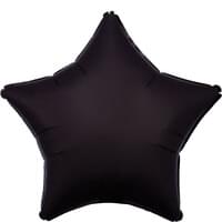 19" Star Chrome Black Balloon