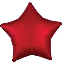 19" Star Chrome Red Balloon