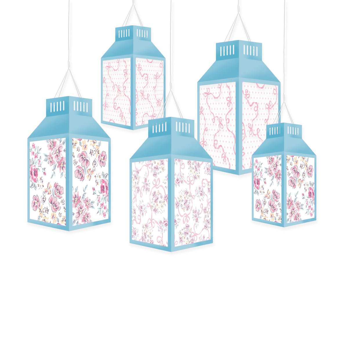 Ribbons And Roses Lanterns Kit